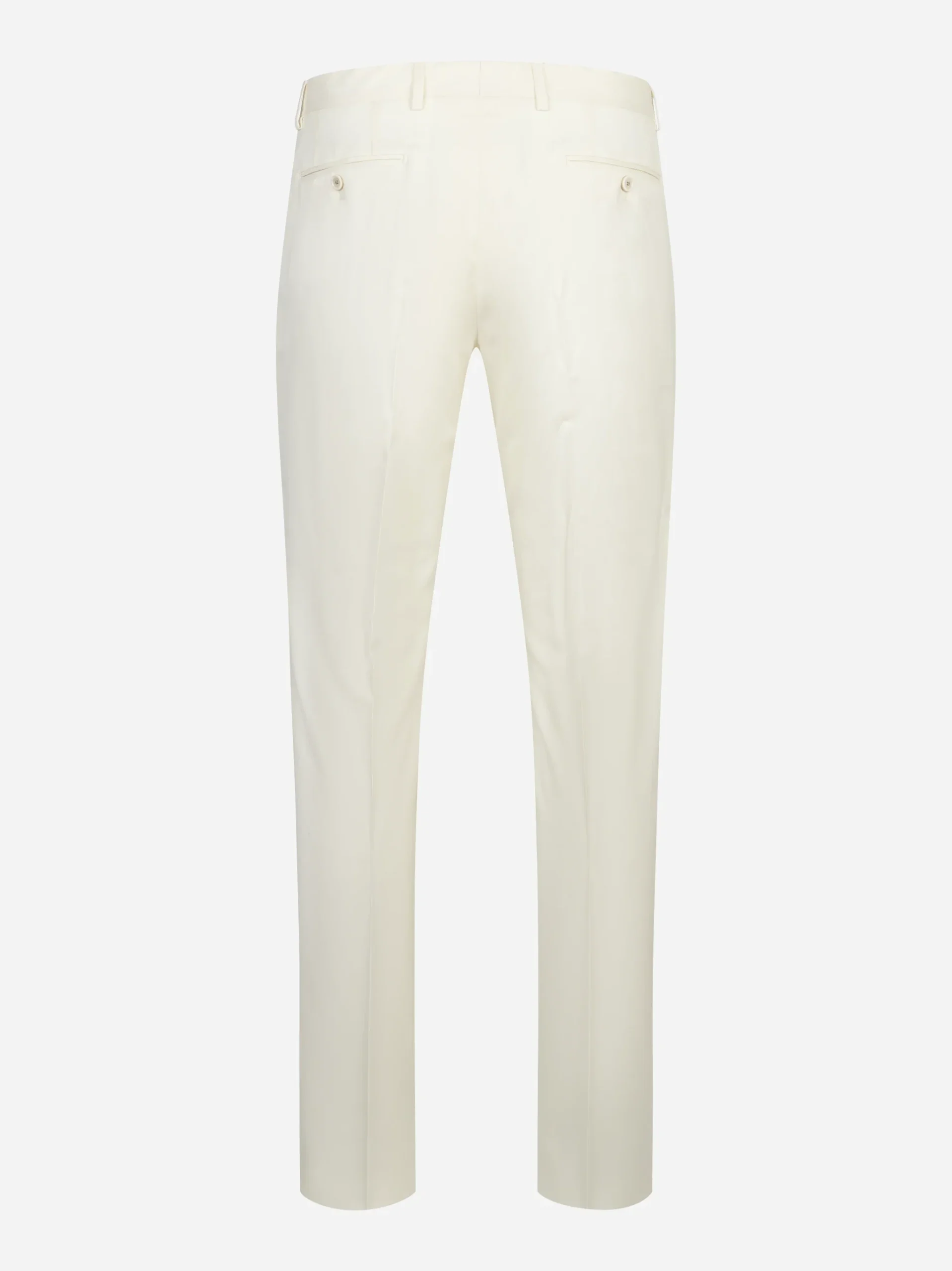 Abito doppiopetto bianco in pura lana vergine - immagine 4