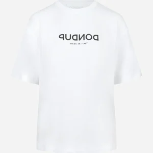 T-shirt girocollo con logo bianca
