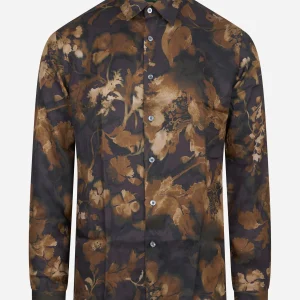 Camicia in viscosa stampata