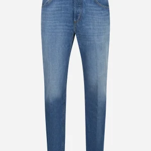 Jeans carrot fit Brighton in denim fermo