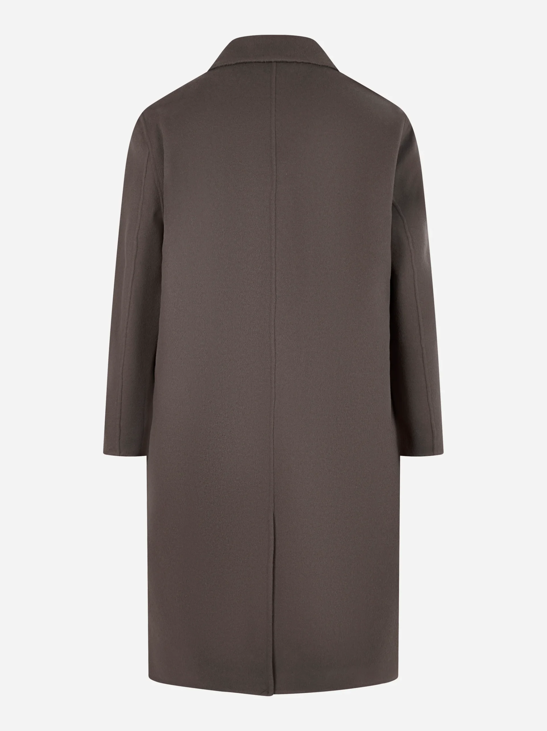 Cappotto monopetto in double di lana Grigio - immagine 6