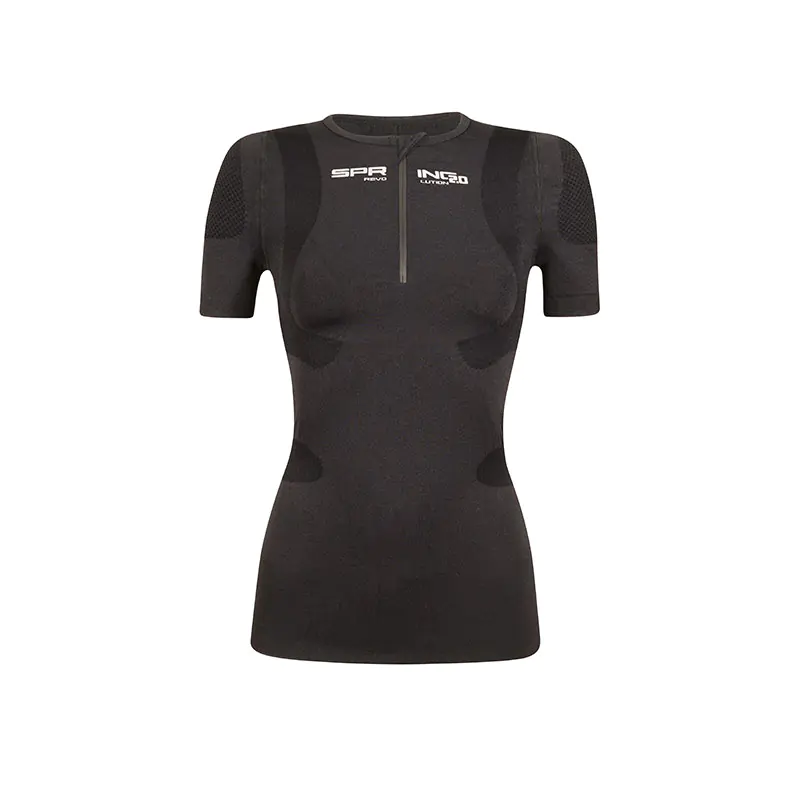 Maglia posturale traspirante in materiale Termo Rinfrescante con zip donna - immagine 7