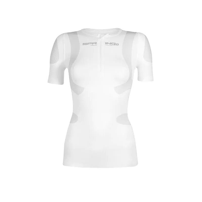 Maglia posturale traspirante in materiale Termo Rinfrescante con zip donna - immagine 5