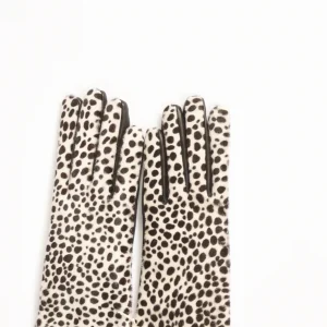 Alpo Guanti In Nappa Nero/bianco Donna