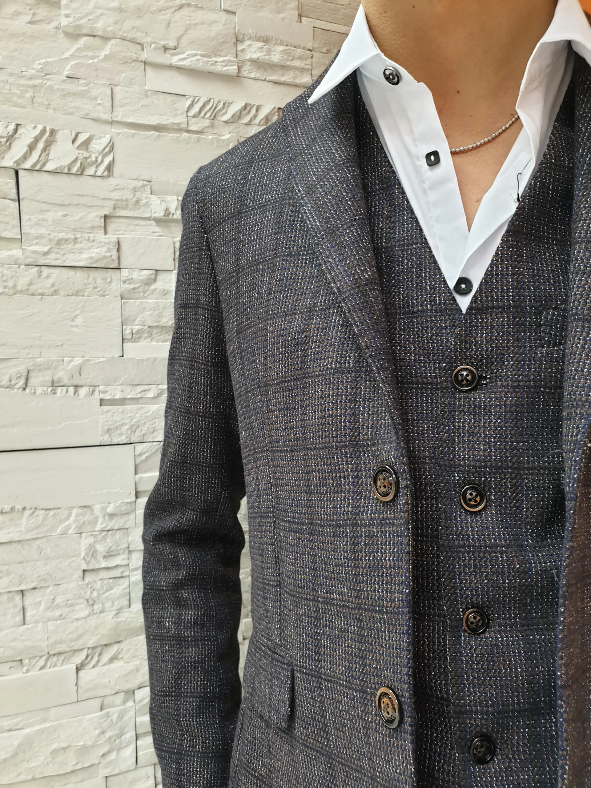 Giacca check moro - immagine 5