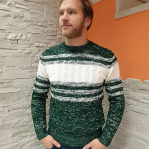 Maglione degradè verde