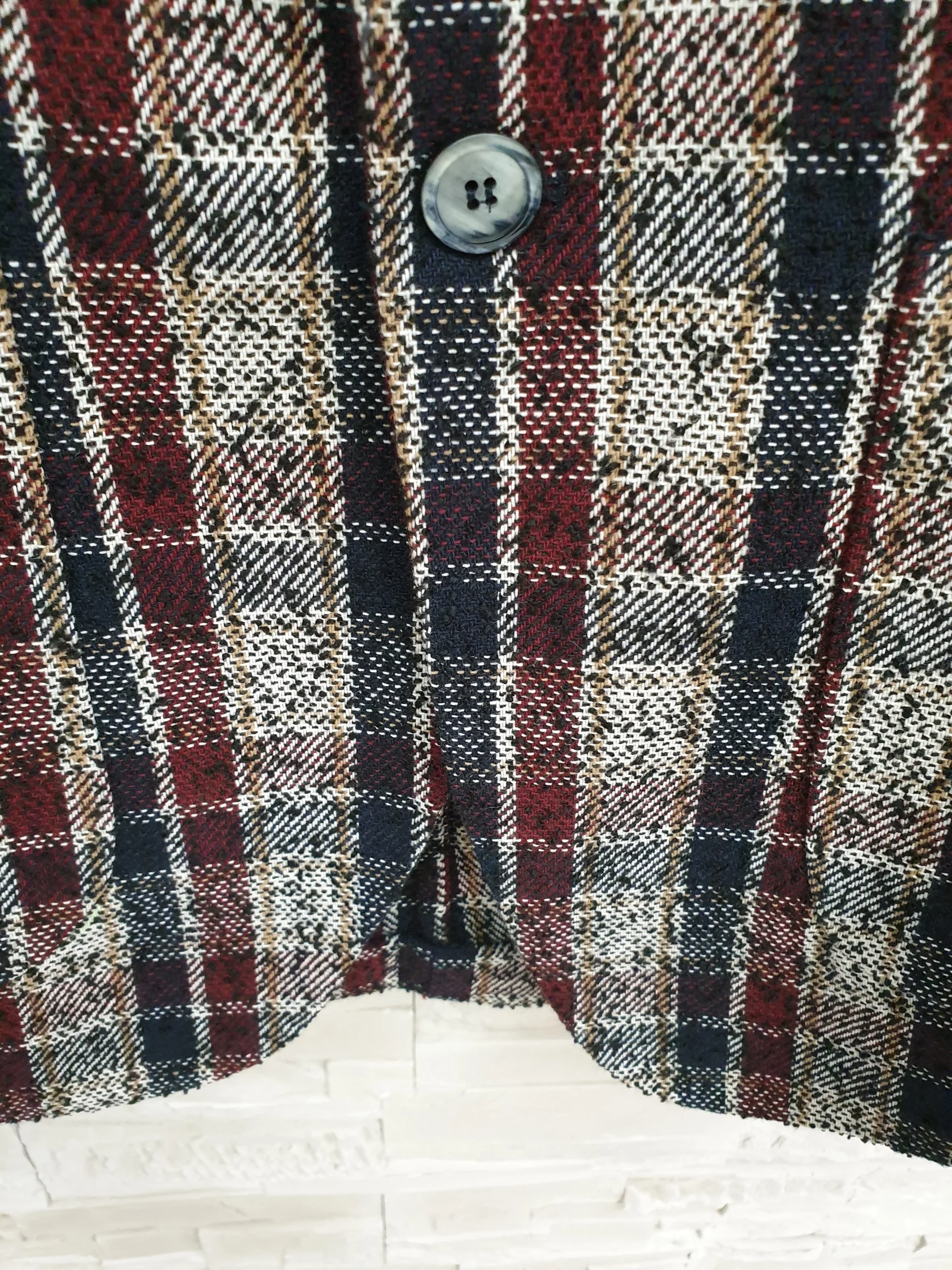 Giacca check vino - immagine 8