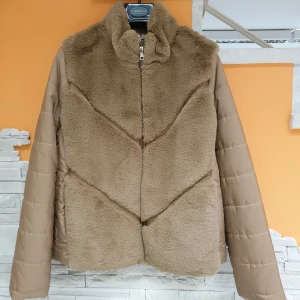 Giubbino cammello ecopelo