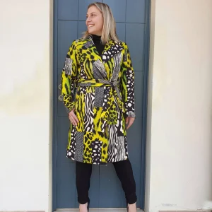 Cappotto fluo animalier CURVY