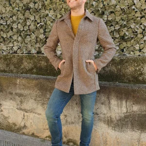 Cappotto beige lanato