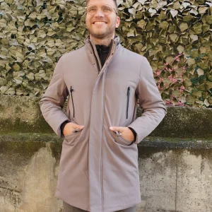 Giaccone tortora pettorina