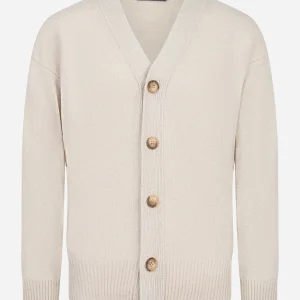 Cardigan in geelong beige
