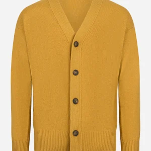 Cardigan in geelong giallo