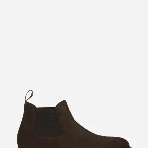 Beatles in camoscio con fondo gomma Marrone