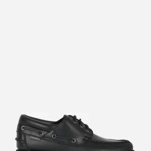Stringata Acadia in pelle Nera