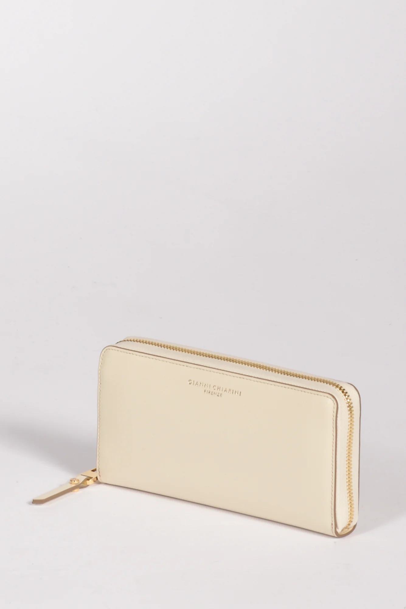 Gianni Chiarini Portafoglio Zip Bianco Naturale Donna - immagine 2