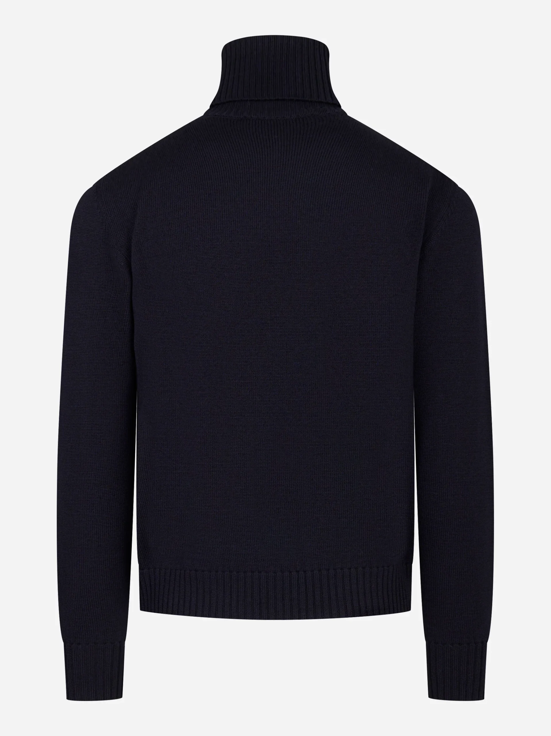 Dolcevita in lana merinos finezza 7 Blu - immagine 6