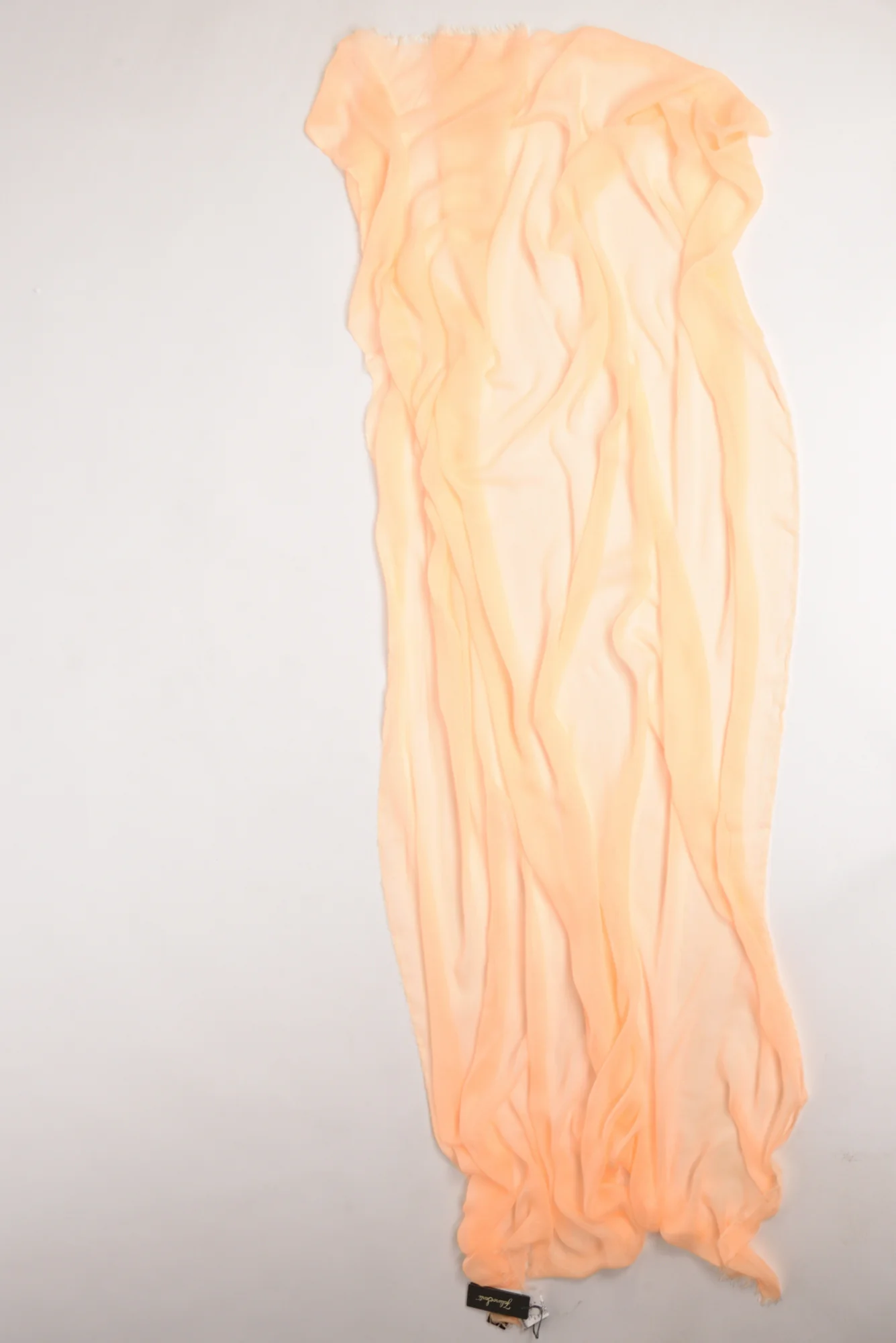 Faliero Sarti Sciarpa Sfrangiata Arancio Donna - immagine 4