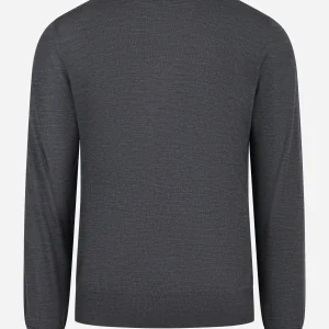 Lupetto in lana merinos extrafine grigio