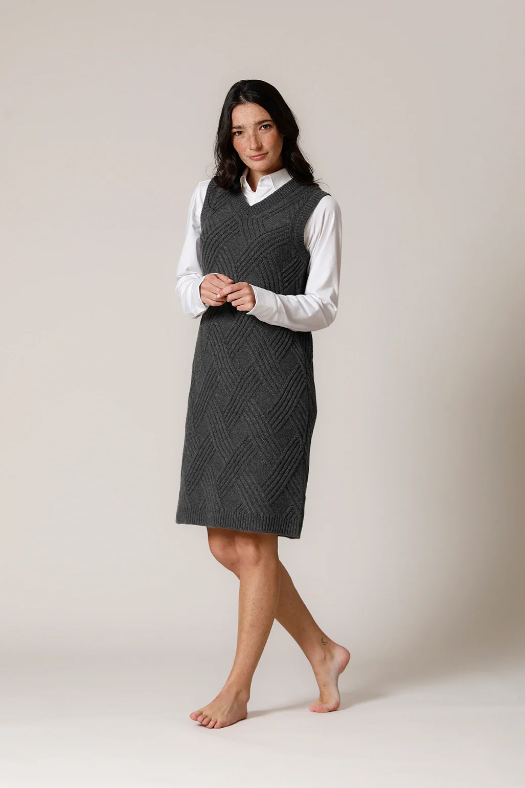 Abito a coste intrecciato - immagine 3