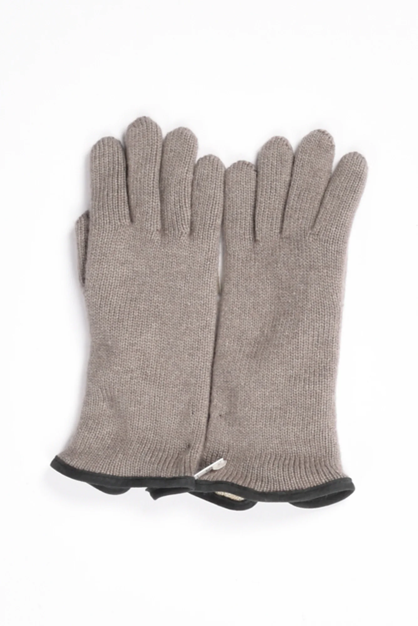Alpo Guanti In Maglia Grigio Tortora Donna - immagine 2