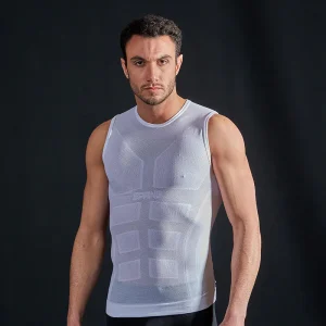 Canotta traspirante a rete sportiva uomo