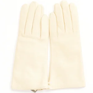 Alpo Guanti In Nappa Bianco Naturale Donna