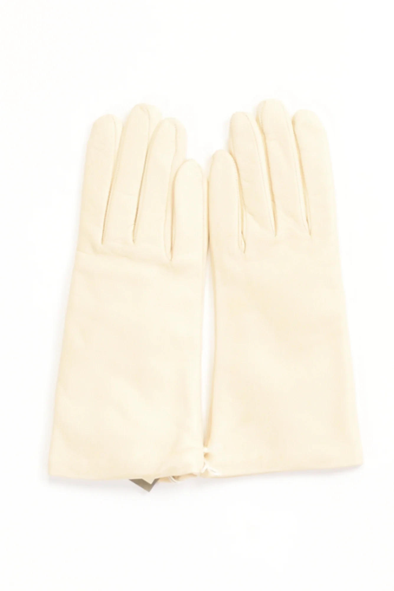 Alpo Guanti In Nappa Bianco Naturale Donna