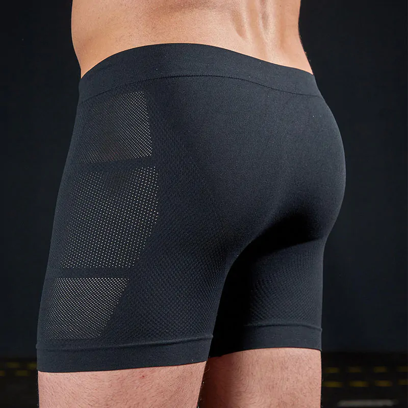 Boxer sportivi traspiranti con inserti laterali in rete uomo - immagine 2