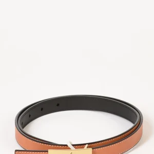 Polo Ralph Lauren Cintura Reversibil Nero/cuoio Donna