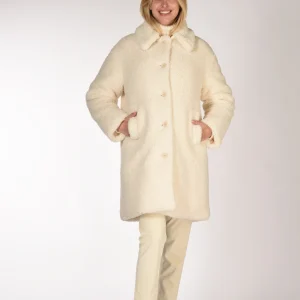 Aspesi Cappotto Ysabel Re Bianco Naturale Donna