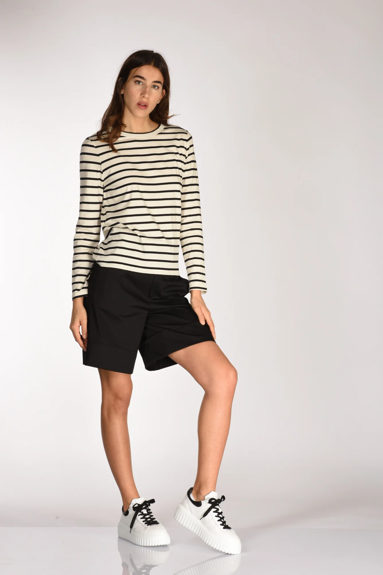 Hogan Sneakers H Stripes Bianco Donna - immagine 3