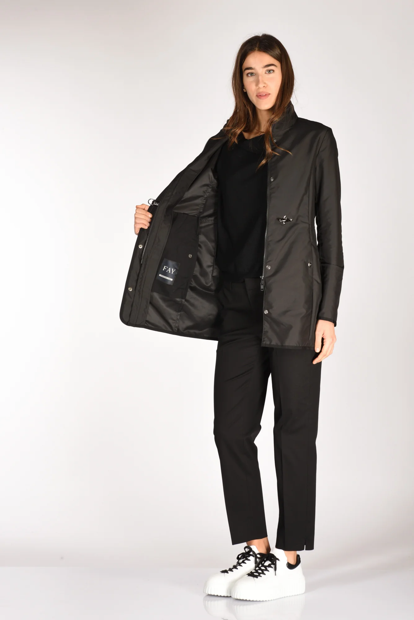 Fay Soprabito Virginia Nero Donna - immagine 7