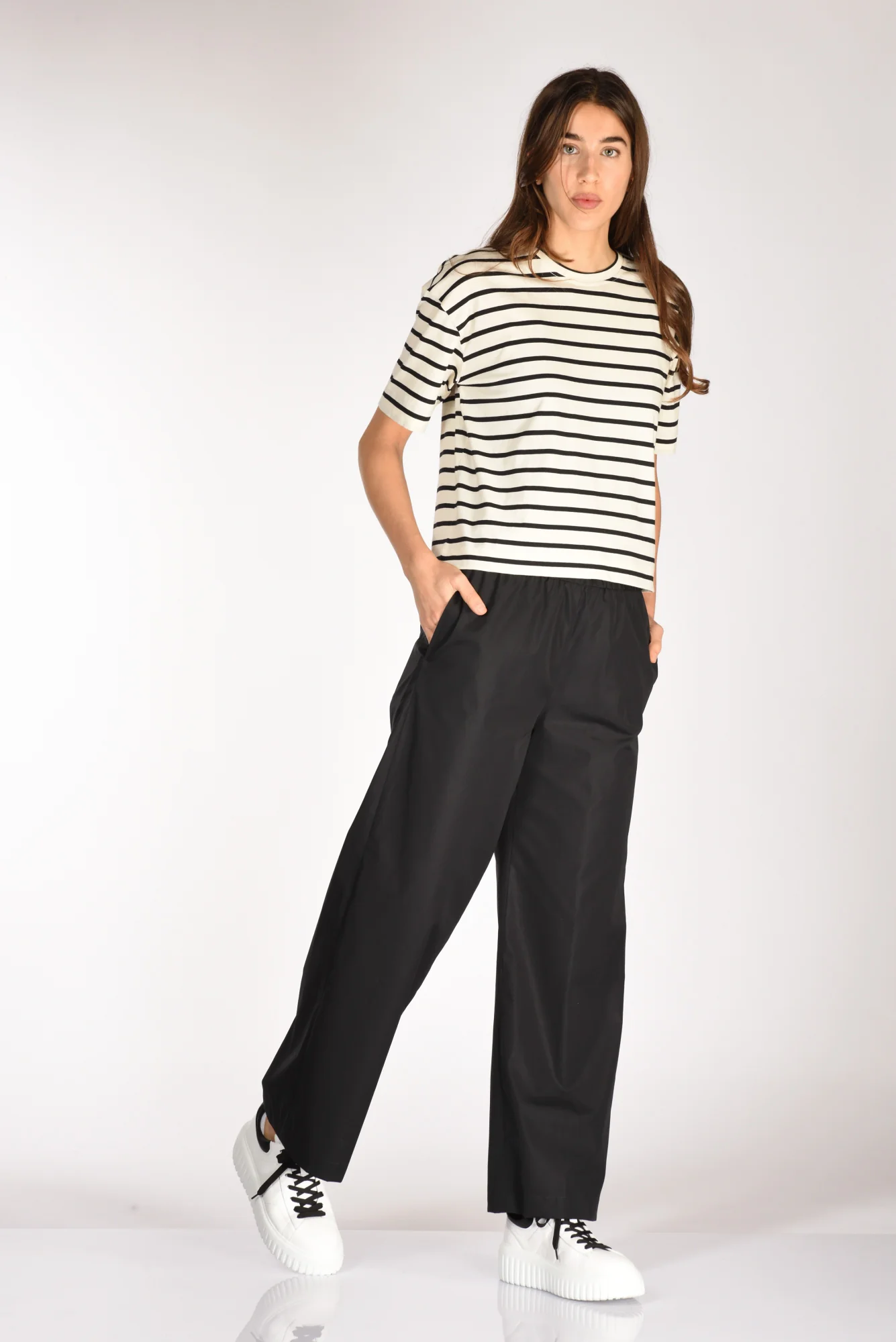 Aspesi Pantalone Elastico Nero Donna - immagine 3