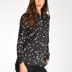 Equipment Femme Camicia Tasche Nero/bianco Donna