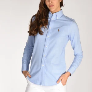 Polo Ralph Lauren Camicia Colletto Azzurro Donna