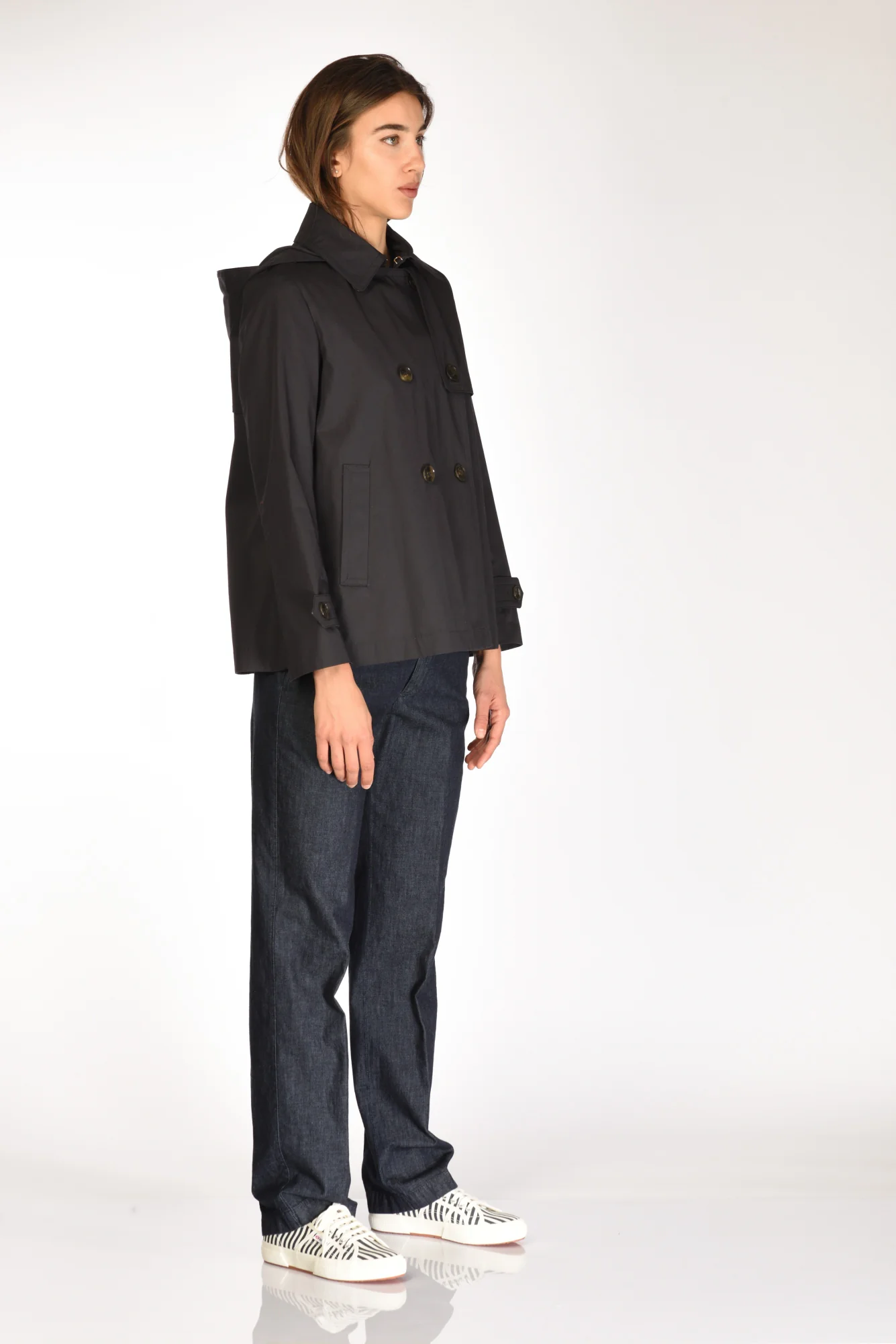 Herno Trench Dean Blu Donna - immagine 5