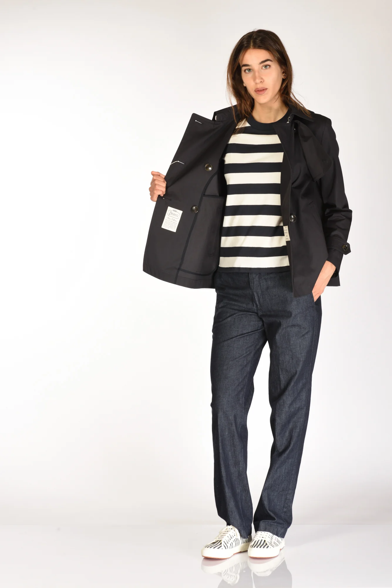 Herno Trench Dean Blu Donna - immagine 7