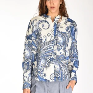 Robert Friedman Camicia Lea Bianco/blu Donna