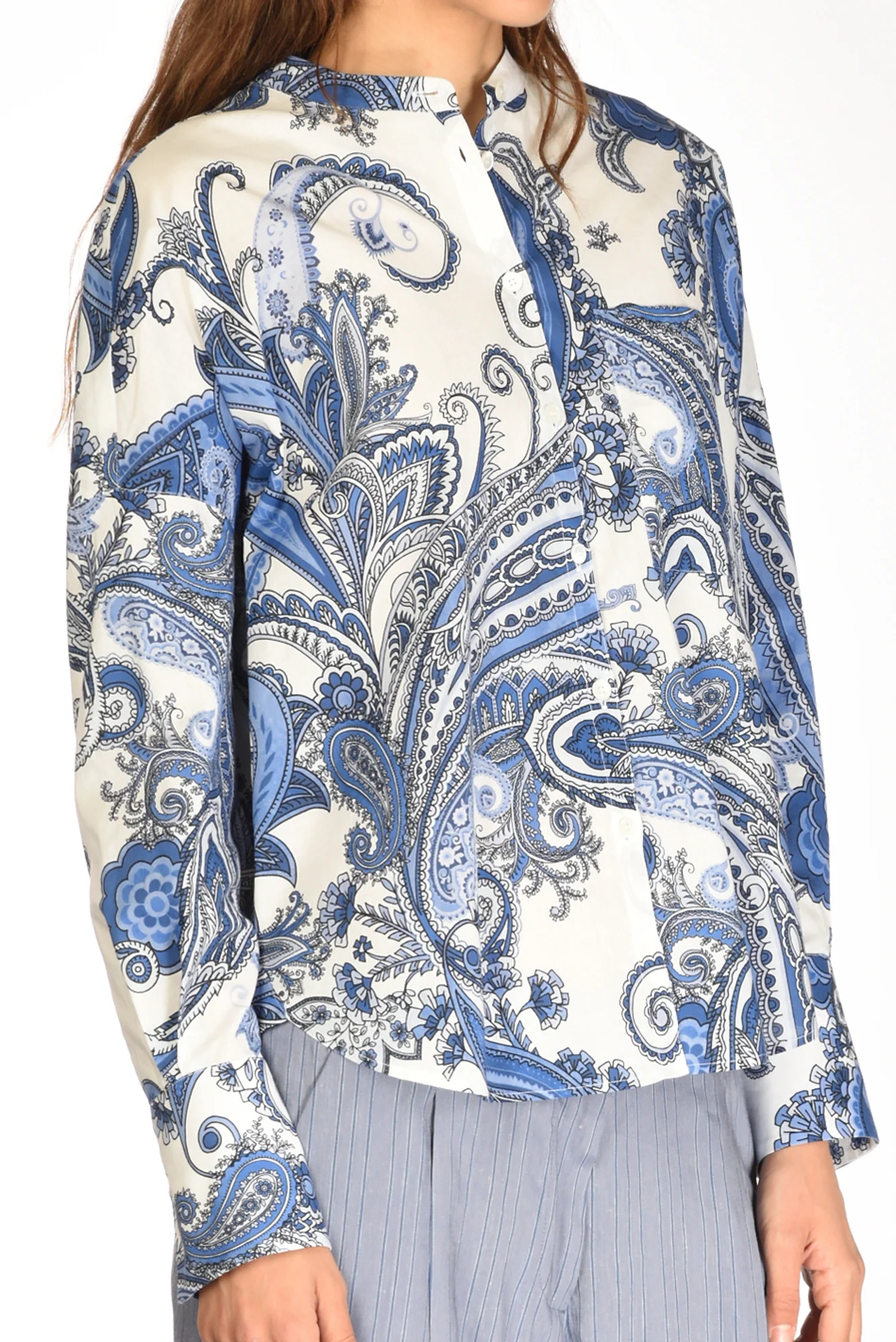 Robert Friedman Camicia Lea Bianco/blu Donna - immagine 4