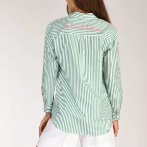 Mc2 Saint Barth Camicia Brigitte Verde/rosa/bianco Donna