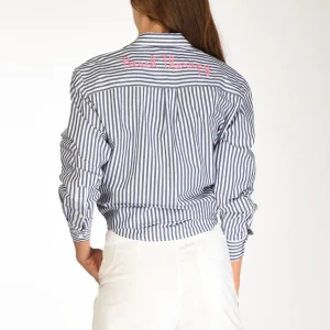 Mc2 Saint Barth Camicia Brigitte Blu/bianco Donna