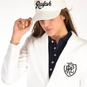 Polo Ralph Lauren Cappello Scritta Bianco/blu Donna