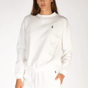 Polo Ralph Lauren Felpa Girocollo Bianco Donna