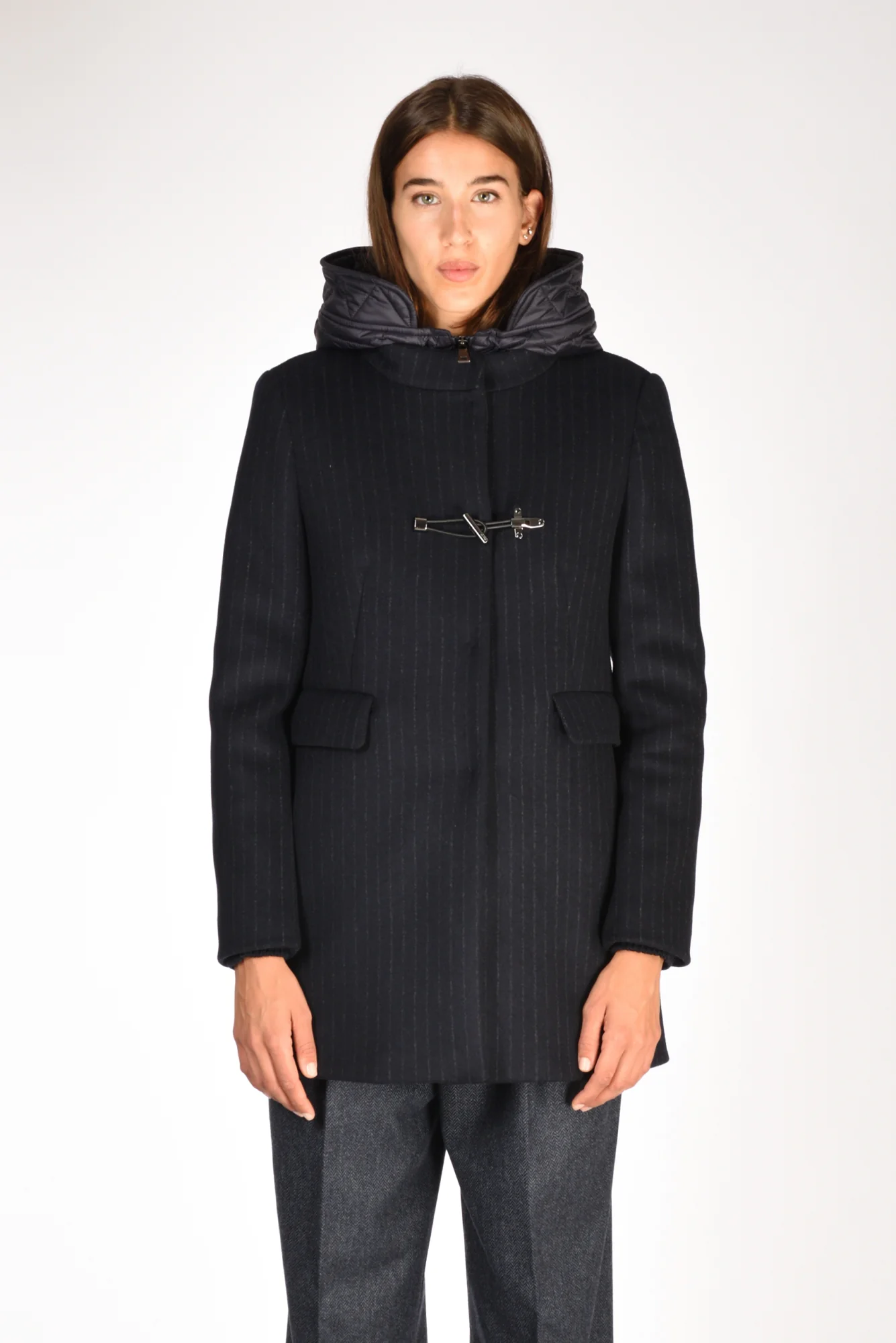 Fay Cappotto Toggle Blu Donna - immagine 3