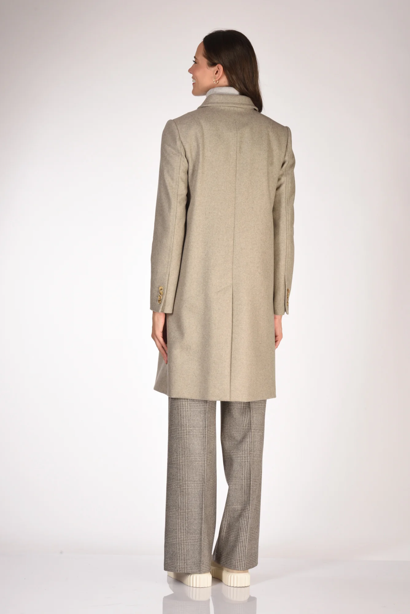 Fay Cappotto Gancio Beige Melange Donna - immagine 6