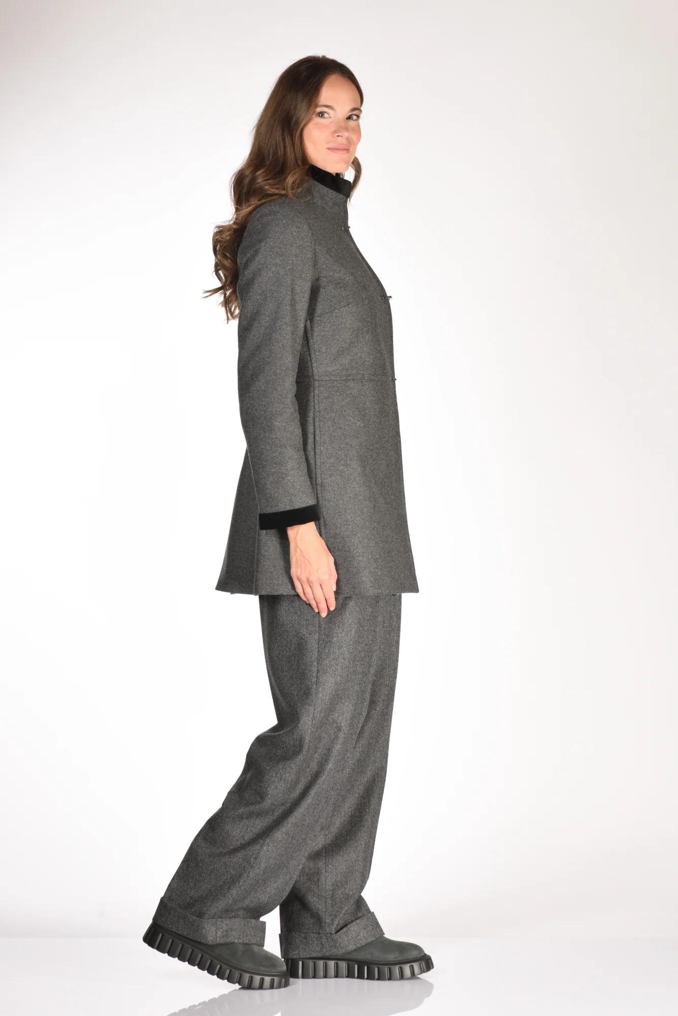 Fay Cappotto Virginia Grigio Scuro Donna - immagine 5