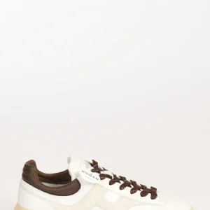 Hogan Sneakers H Stripes Bianco/marrone Donna