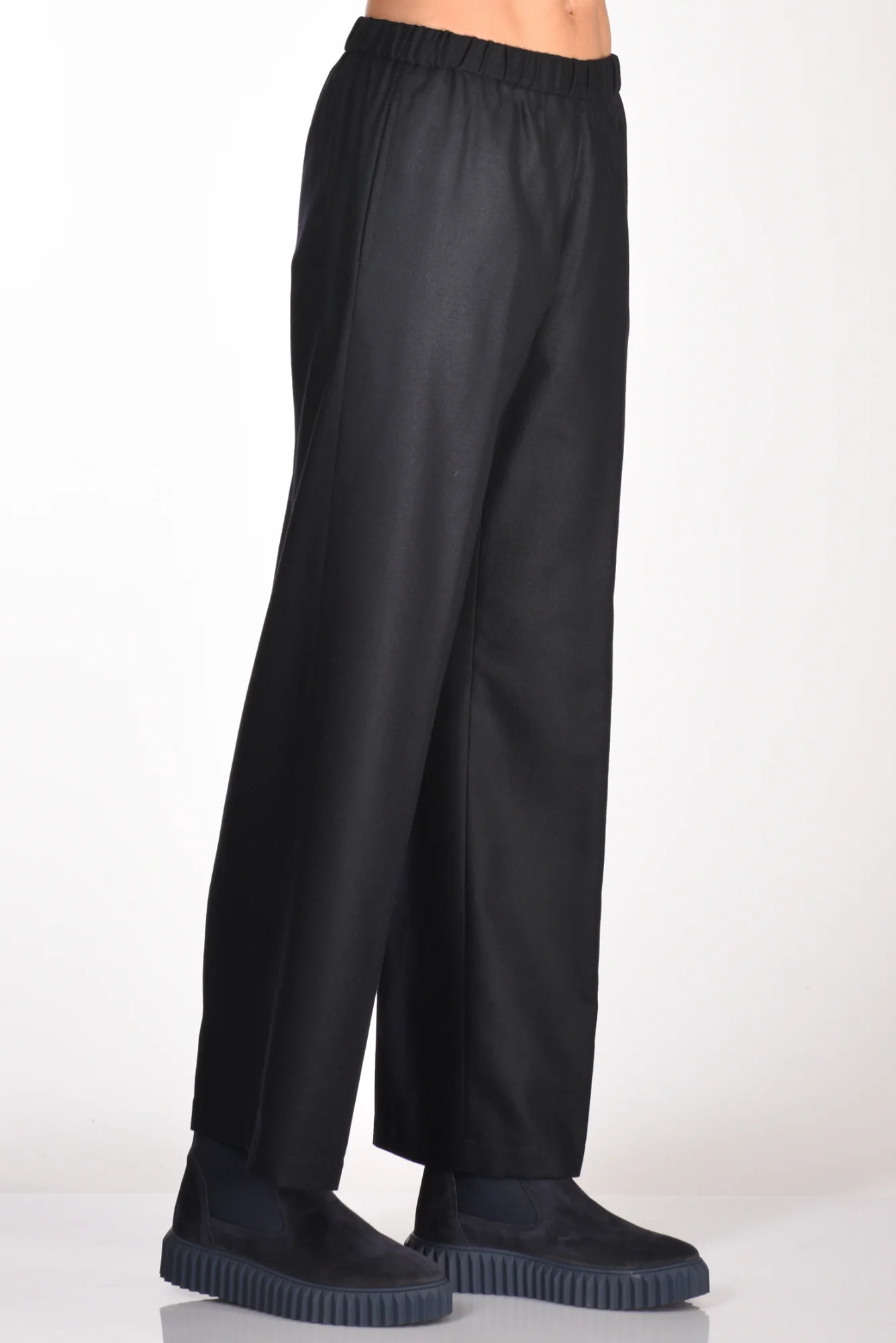 Aspesi Pantaloni Elastico Blu Donna