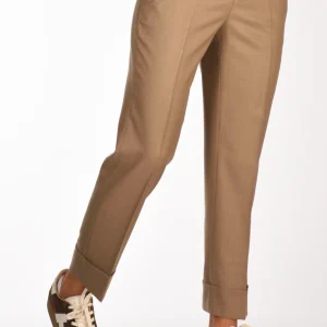 Incotex Slowear Pantalone Nevet Beige Scuro Donna
